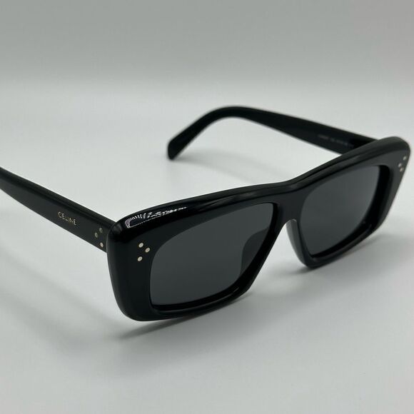 NEW CELINE Sunglasses CL40259I 01A Shiny Black/Smoke Unisex main image 6